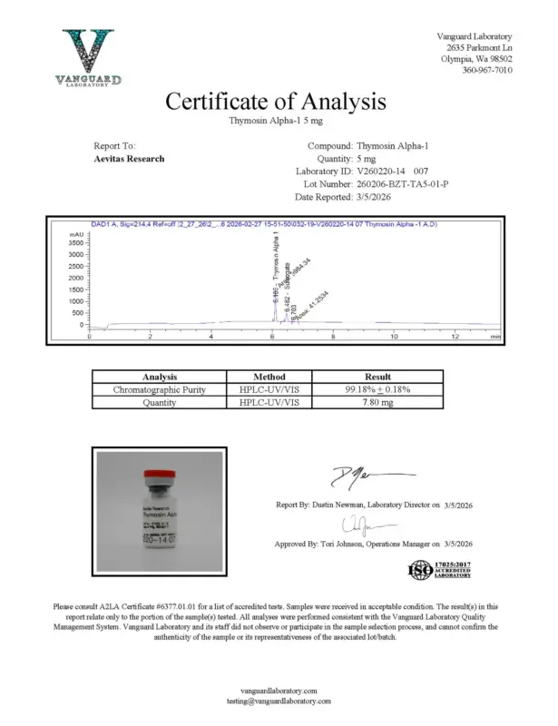 Thymosin Alpha-1 5 mg
